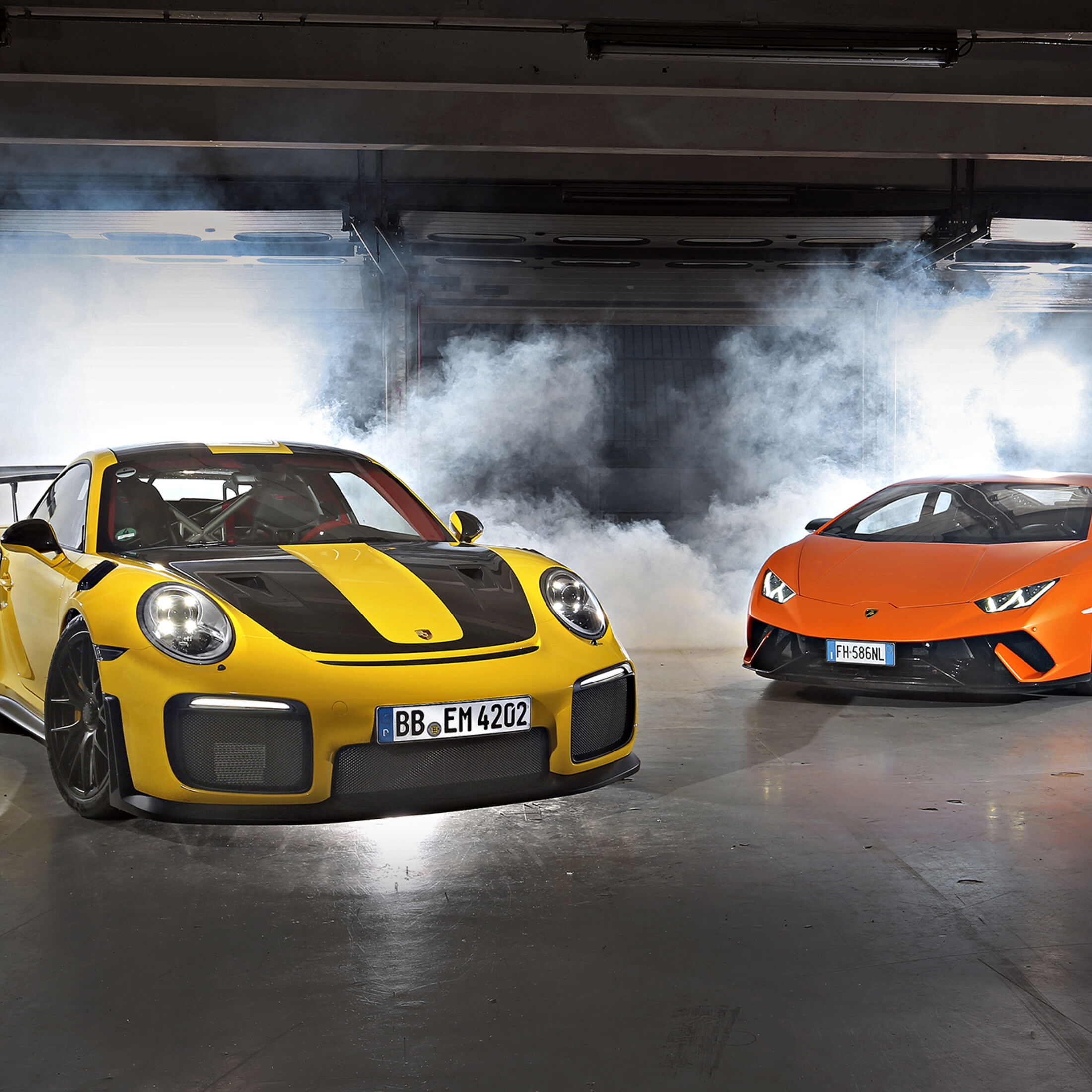 Porsche 911 GT2 RS e Lambo Huracan Performante travam duelo em Hockenheim •  Revista Fullpower