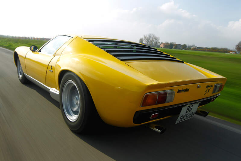 Lamborghini Miurca SV, Seitenansicht, Seite, Überlandfahrt