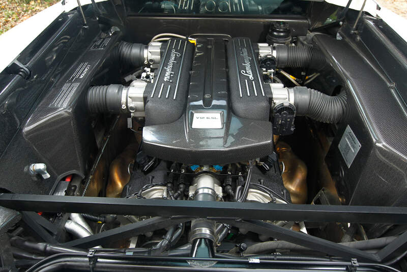 Lamborghini Murcielago SV, Motor, Motorraum, Motorblock