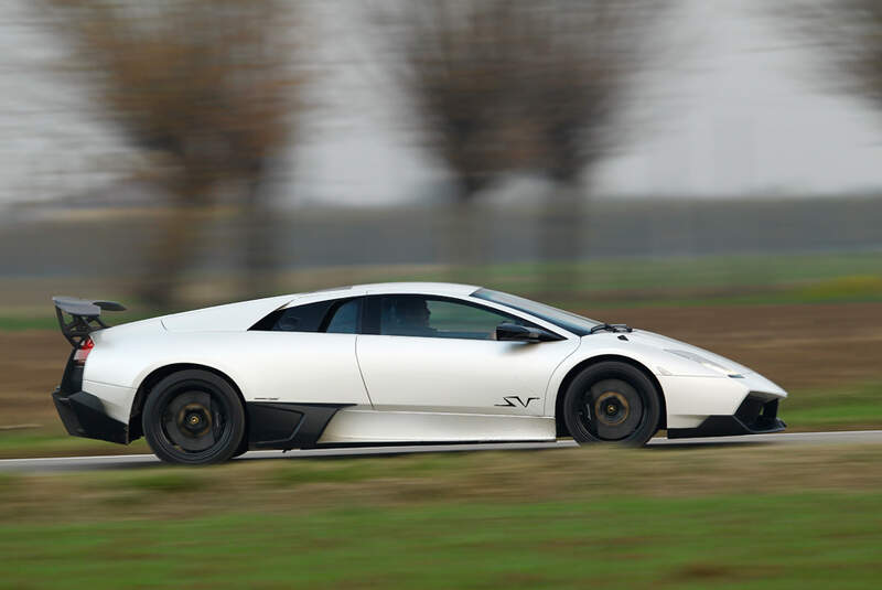 Lamborghini Murcielago SV, Seitenansicht, Überlandfahrt
