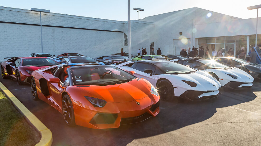 Lamborghini-Treffen Newport Beach 2016