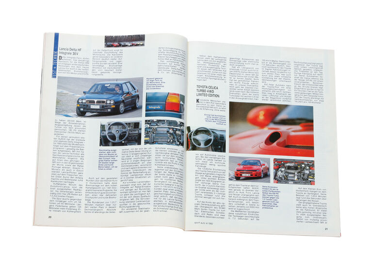 Lancia Delta HF integrale, Heft, Alter Artikel