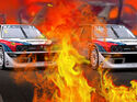 Lancia Delta Restomod Special One Racing Feuer Brand Flammen