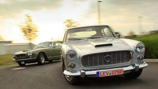 Lancia Flaminia Coupé 3B 2800, Maserati 3500 GTI S Sebring, Frontansicht