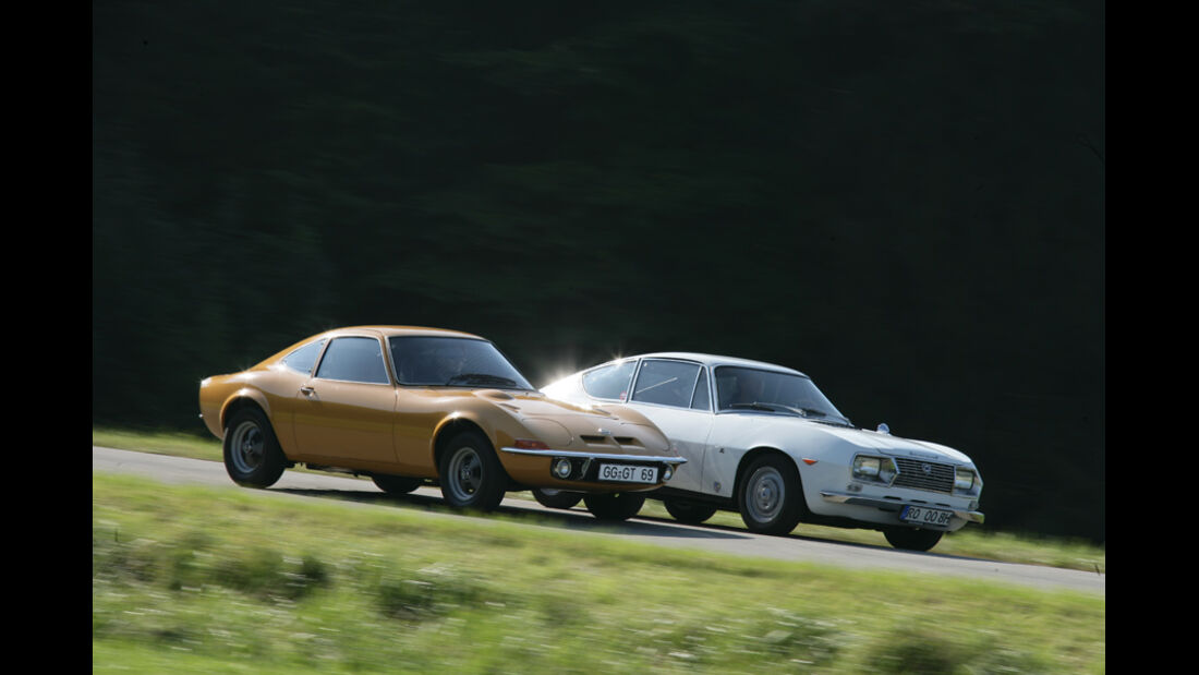 Lancia Fulvia 1,3 Sport Zagato und Opel GT