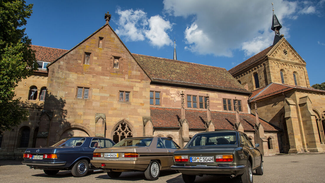 Lancia Gamma Coupé 2.5 i.e., Mercedes 230 CE, Peugeot 504 TI Coupé