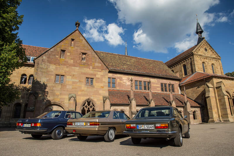 Lancia Gamma Coupé 2.5 i.e., Mercedes 230 CE, Peugeot 504 TI Coupé