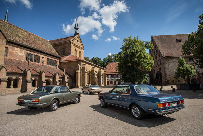 Lancia Gamma Coupé 2.5 i.e., Mercedes 230 CE, Peugeot 504 TI Coupé