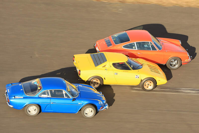 Lancia Stratos HF, Porsche 911 S, Renault Alpine 1600 S 