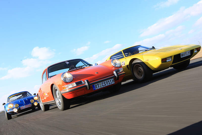 Lancia Stratos HF, Porsche 911 S, Renault Alpine 1600 S 