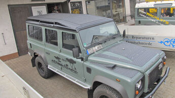 Land Rover Defender 110 Dachträger Riffelblech 