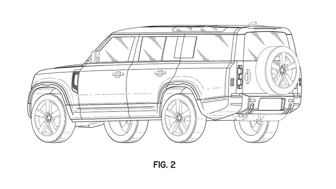 Land Rover Defender 130 Patentbilder