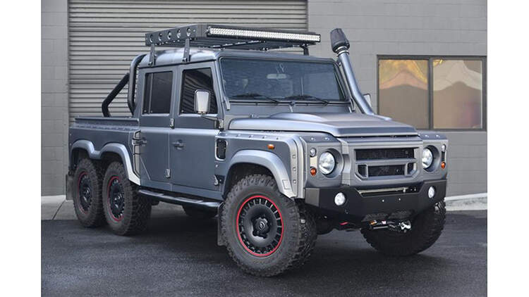 Urban Warrior Land Rover 6x6 Defender Pickup Fur 350 000 Dollar Auto Motor Und Sport