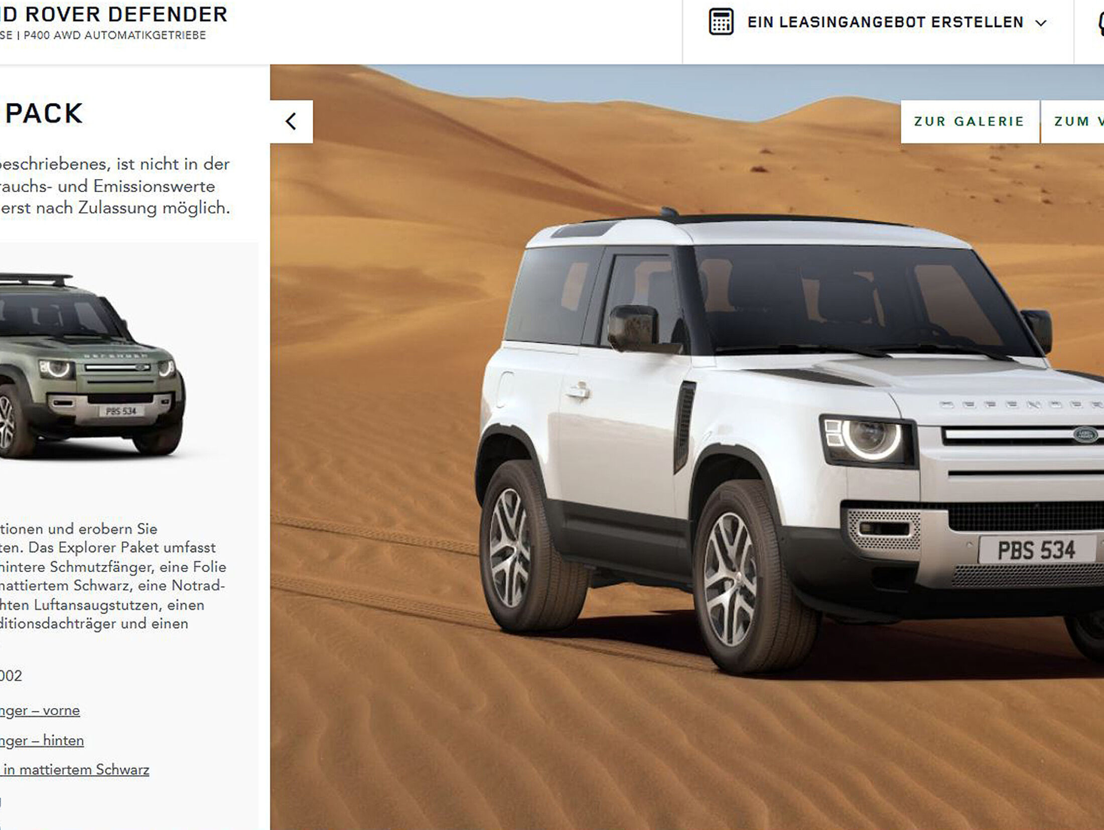 Land Rover Defender konfiguriert: vom Basispreis auf über 100.000 Euro