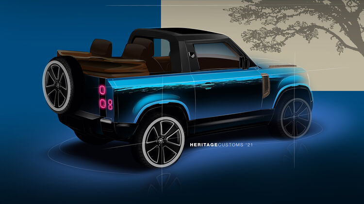 Land Rover Defender Cabrio/Heritage Customs Valiance Convertible