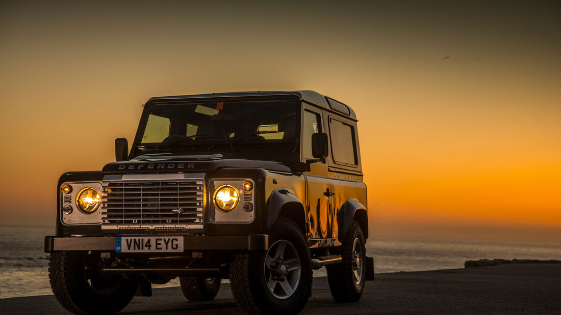 Land Rover Defender, England, Abschiedfahrt, Impression