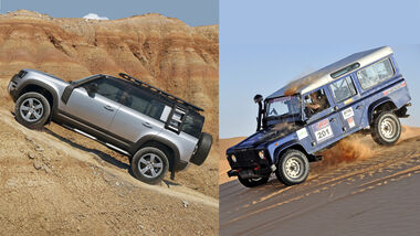 Land Rover Defender Generationen-Vergleich