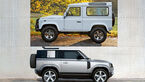 Land Rover Defender Generationen-Vergleich alt gegen neu