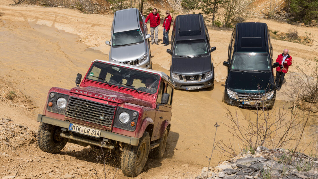 Land Rover Defender, Mitsubishi Pajero, Nissan Pathfinder, Toyota Landcruiser