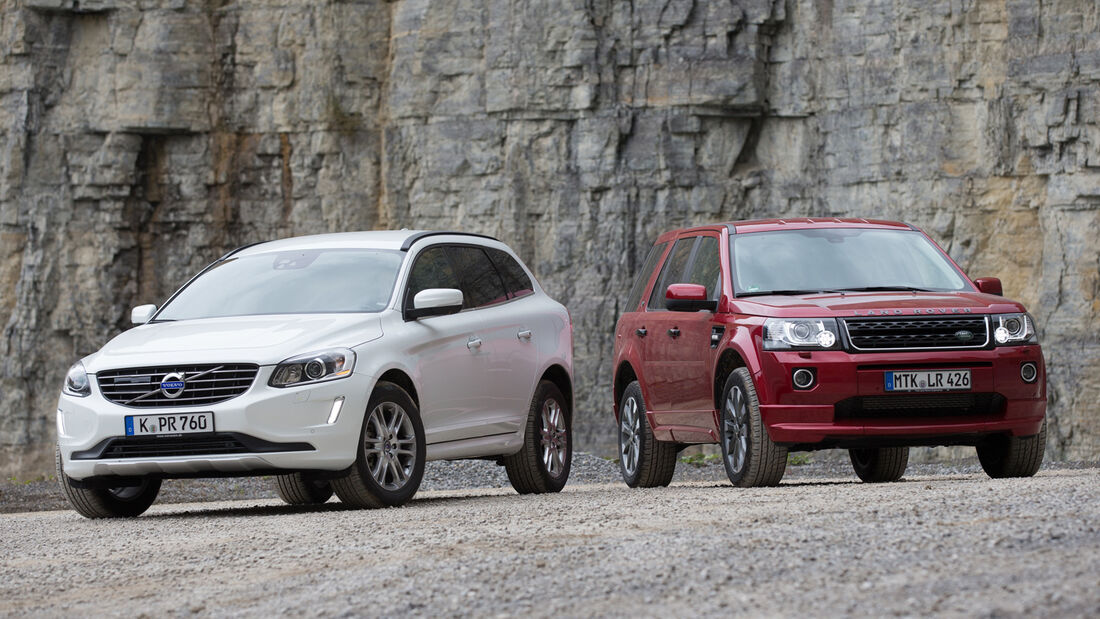 Land Rover Freelander, Volvo XC 60, Frontansicht