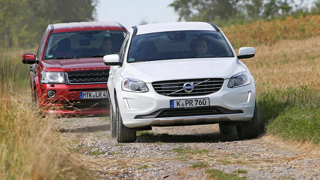 Land Rover Freelander, Volvo XC 60, Frontansicht