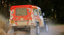 Land Rover Rallye-Defender, Heckansicht