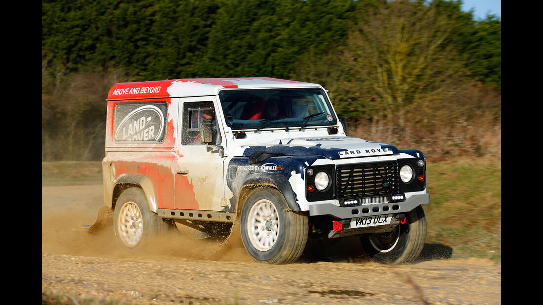 Land Rover Rallye-Defender, Seitenansicht