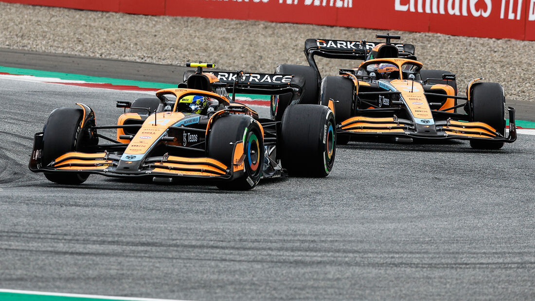 Lando Norris - Daniel Ricciardo - McLaren - GP Österreich 2022 - Spielberg
