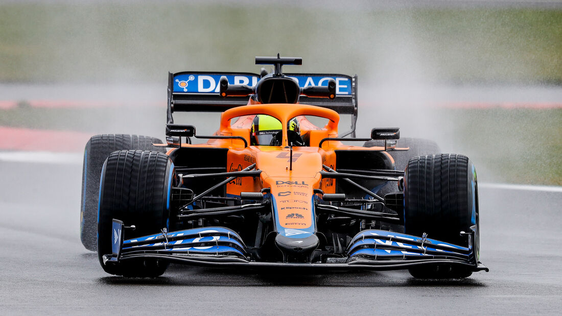 Lando Norris - McLaren MCL35M - Shakedown - Silverstone - 2021
