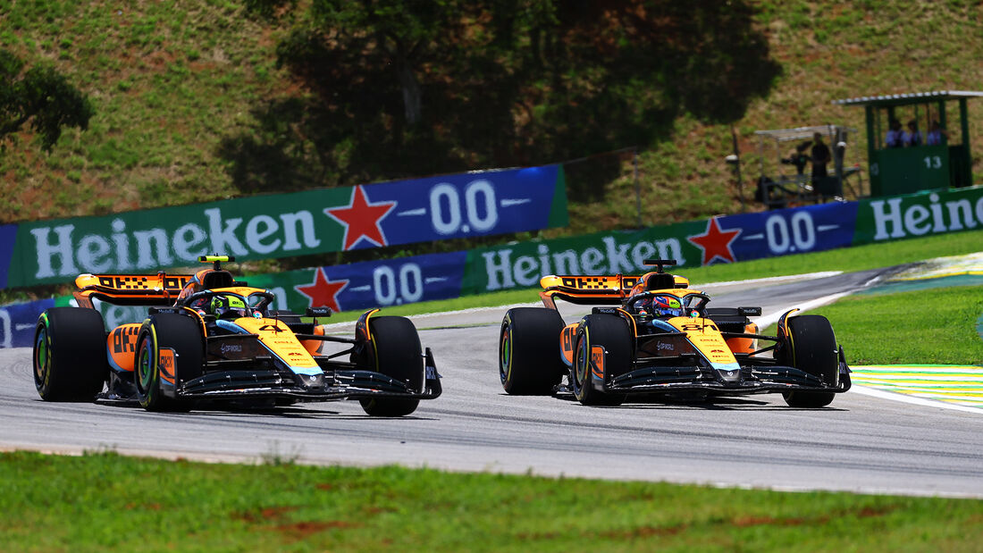 Lando Norris - Oscar Piastri - McLaren - GP Brasilien 2023 - Sao Paulo - Formel 1
