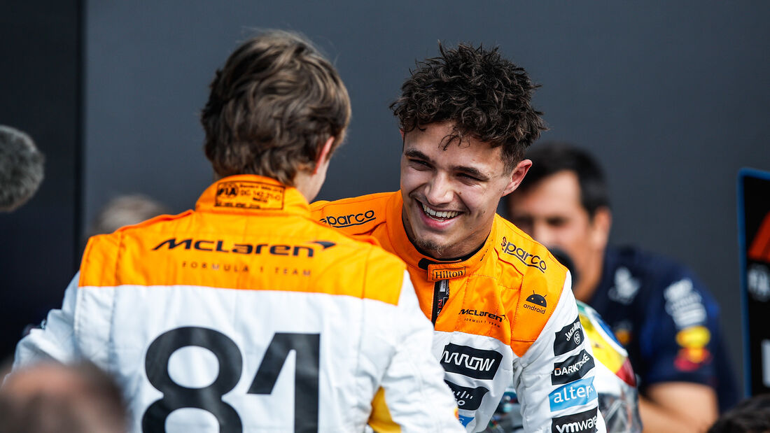 Lando Norris - Oscar Piastri - McLaren - GP England 2023 - Formel 1 - Silverstone - Qualifikation