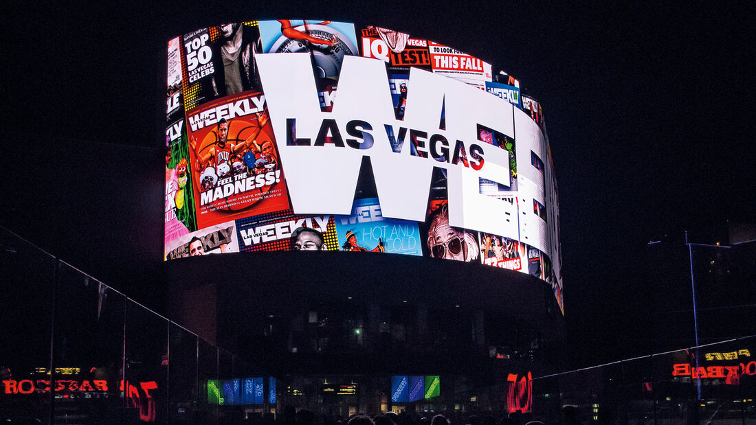 Las Vegas, Videowand, Lichtwerbung