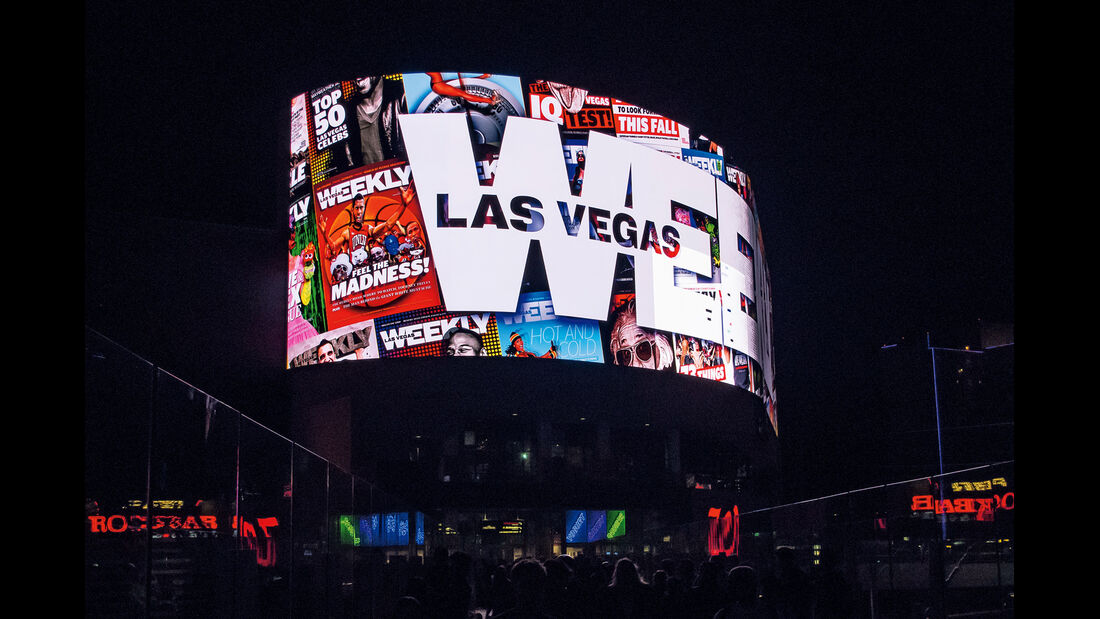 Las Vegas, Videowand, Lichtwerbung