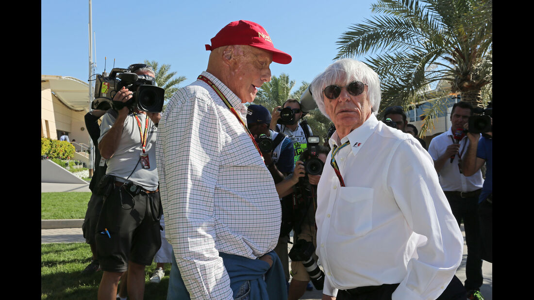 Lauda & Ecclestone - Formel 1 - GP Bahrain 2014