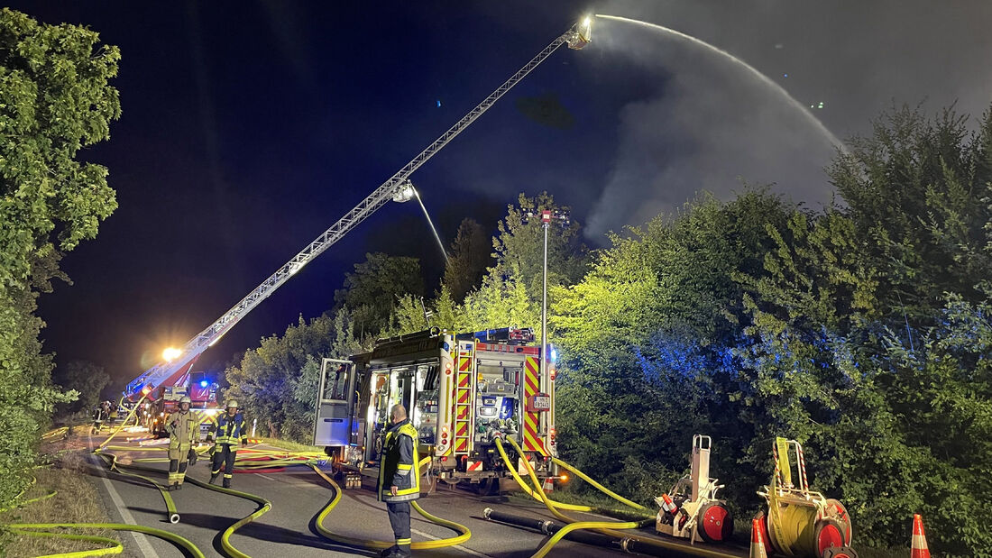 Lauffen: Grossbrand zerstoert Firma