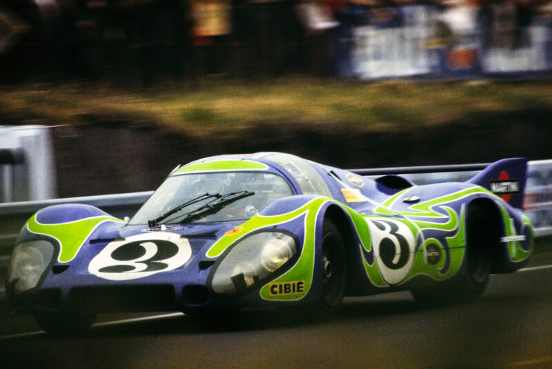 Le Mans 1970: Porsche 917 Langheck "Hippie" (#3), Gérard Larrousse und Willi Kauhsen