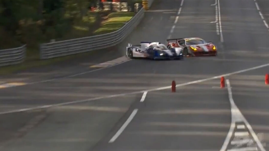 Le Mans Crash Davidson Toyota 2012