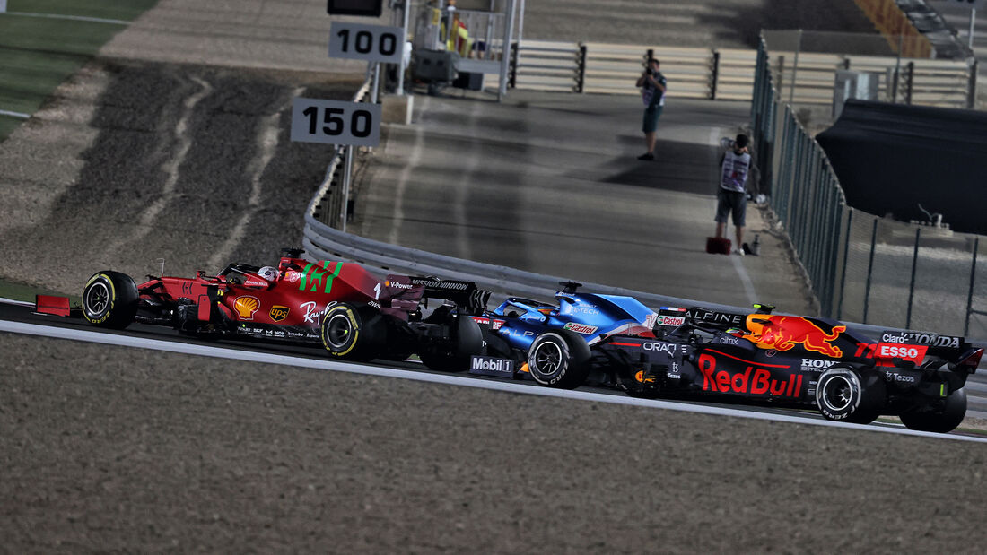 Leclerc - Alonso - Perez - GP Katar 2021 - Rennen