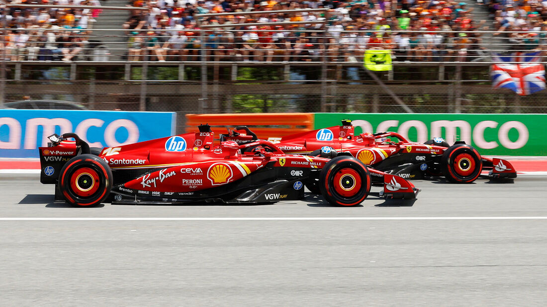 Leclerc vs. Sainz - Ferrari - GP Spanien 2024