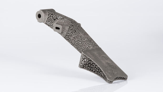 Leichtbau-Bremspedal aus dem 3D-Drucker von EOS