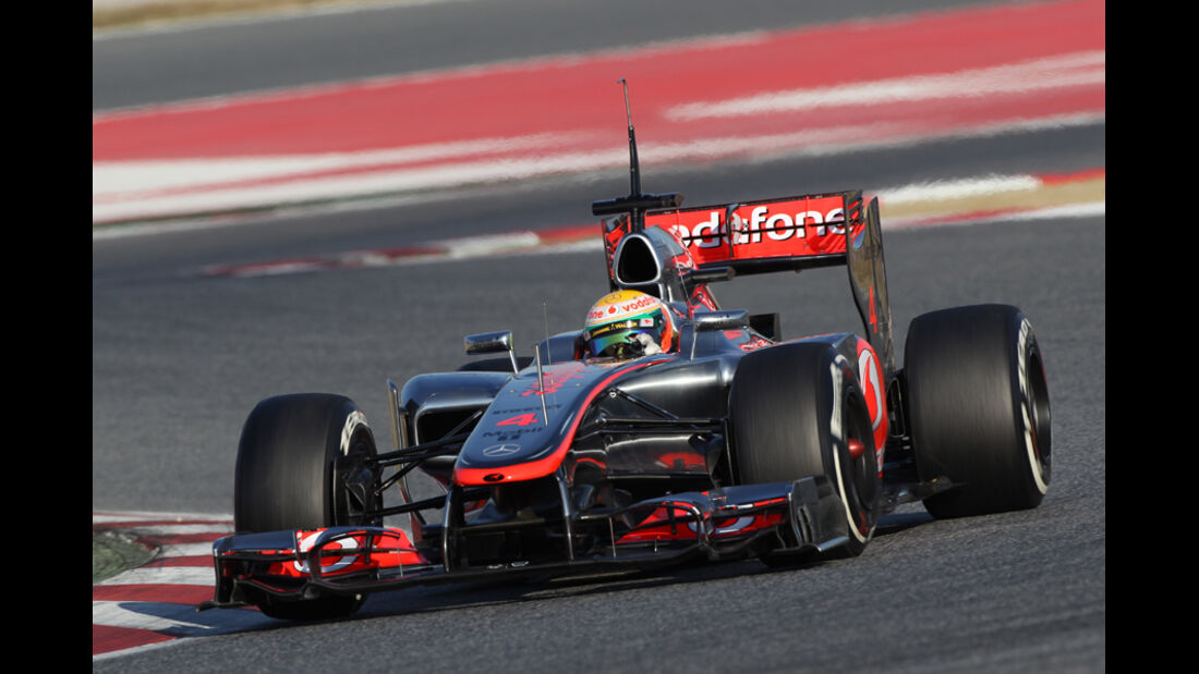 Lewis Hamilton Barcelona F1-Test 2012