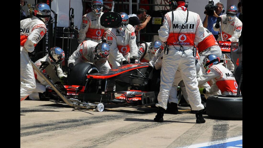 Lewis Hamilton  Boxenstopp McLaren - Formel 1 - GP Europa - 24. Juni 2012