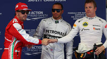 Lewis Hamilton - Fernando Alonso - Kimi Räikkönen - Formel 1 - GP China - 13. April 2013