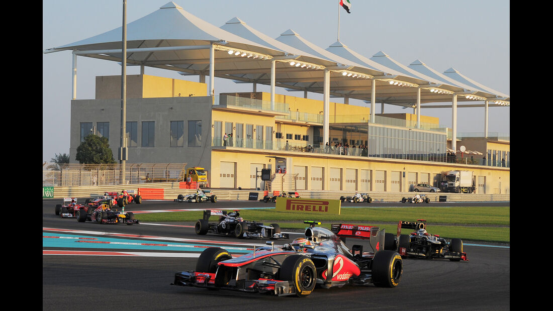Lewis Hamilton GP Abu Dhabi 2012