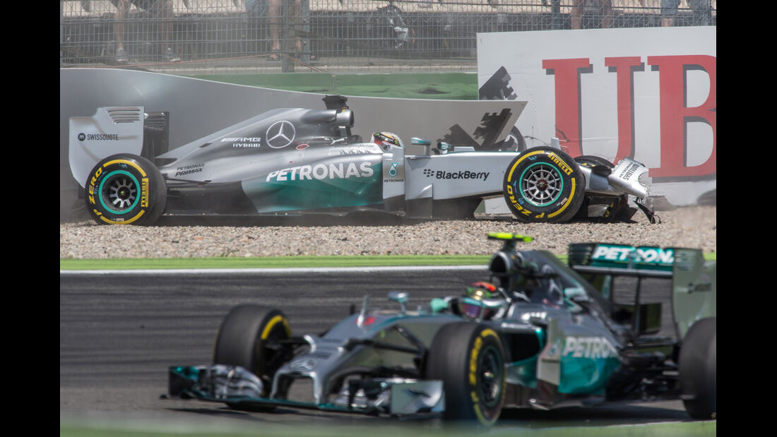 Lewis Hamilton - GP Deutschland - Crashs 2014