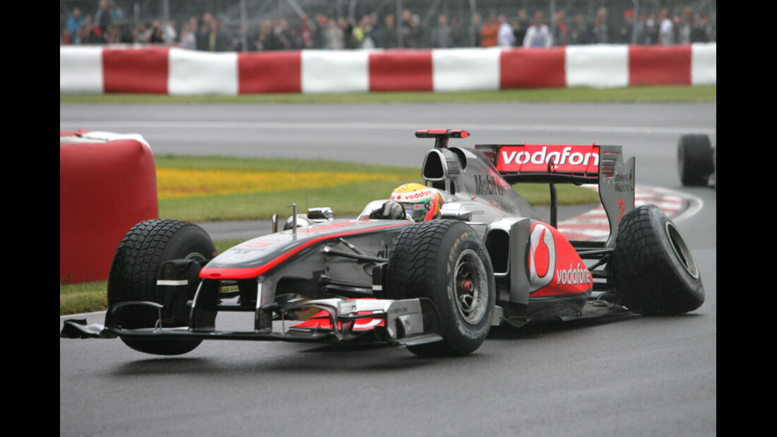 Lewis Hamilton GP Kanada Crashs 2011