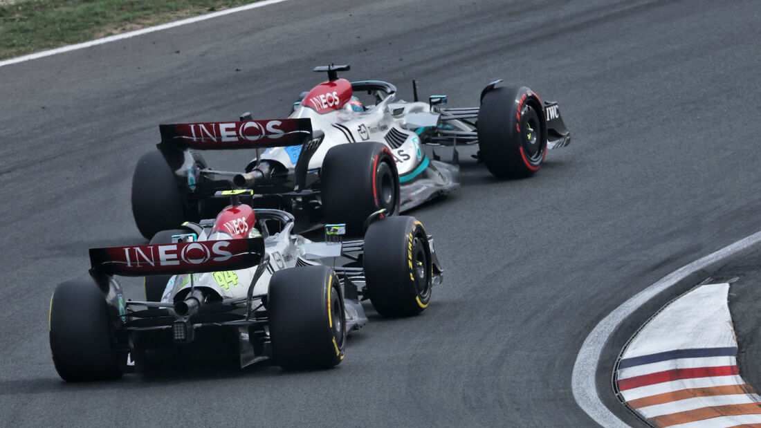 Lewis Hamilton - George Russell - Mercedes - Formel 1 - GP Niederlande - 4. September 2022