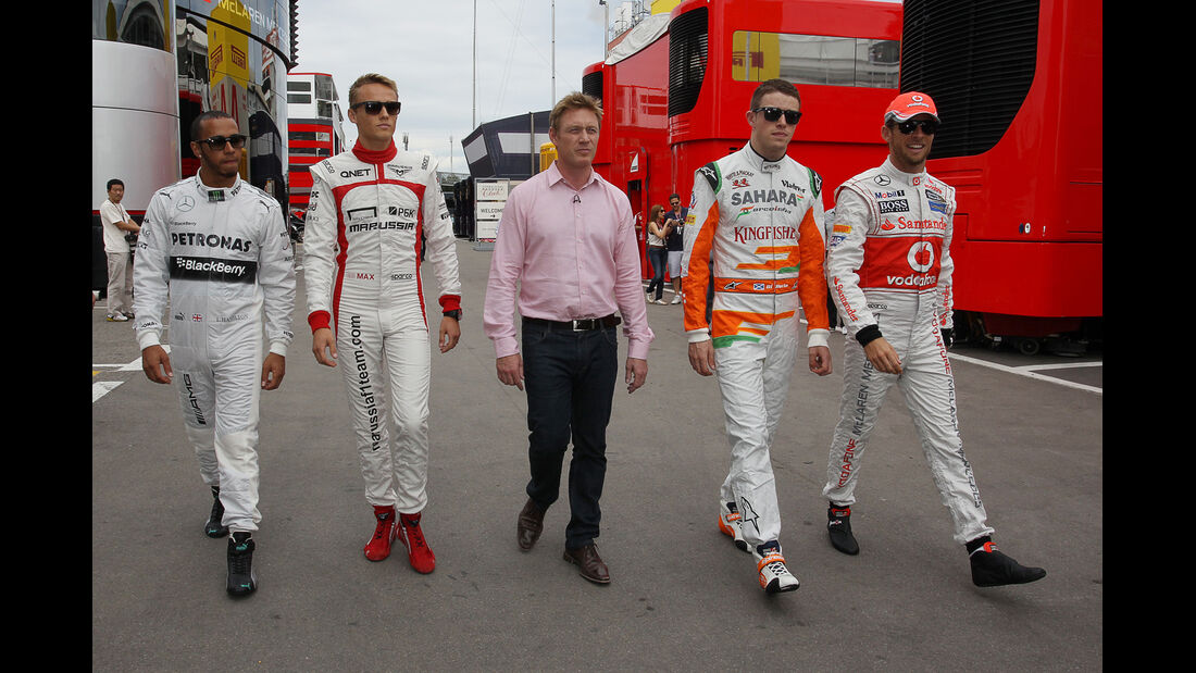 Lewis Hamilton - Max Chilton - Paul di Resta - Jenson Button - Formel 1 - GP Spanien - 9. Mai 2013