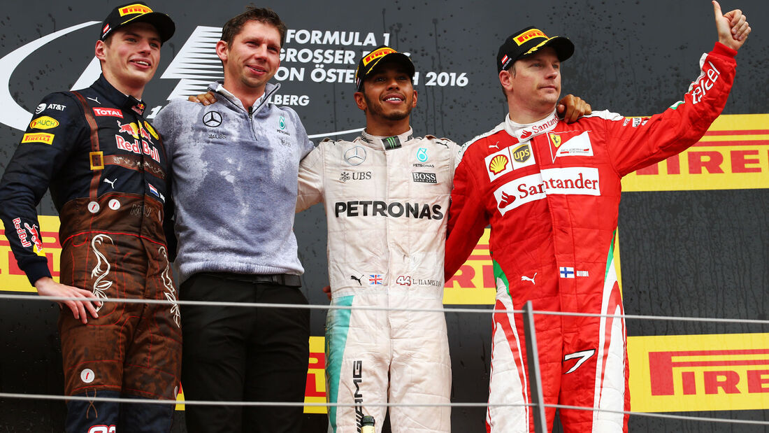 Lewis Hamilton - Max Verstappen - Kimi Räikkönen - Formel 1 - GP Österreich - 3. Juli 2016