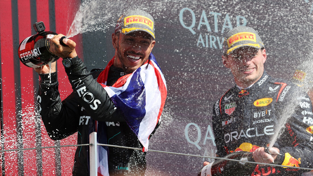 Lewis Hamilton - Max Verstappen - Mercedes - Red Bull - Formel 1 - Silverstone - GP England - 7. Juli 2024